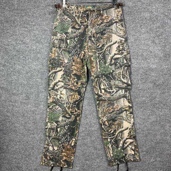 Cabela's Mens Realtree Flat Front Tapered Leg Hunting Cargo Pants‎ Size 32R - Picture 1 of 10